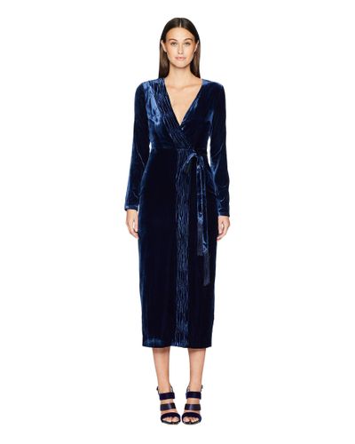 rachel zoe aly velvet wrap dress