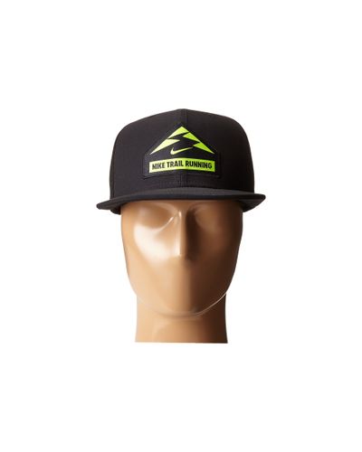 Nike Synthetic Trail Run Trucker Hat in Black for Men - Lyst