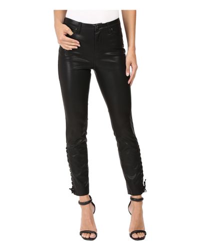 Blank NYC Vegan Leather Lace-up Skinny 