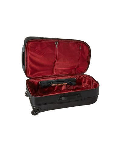 ua checked rolling suitcase