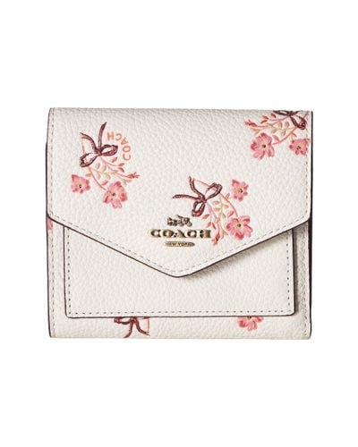 coach small floral wallet