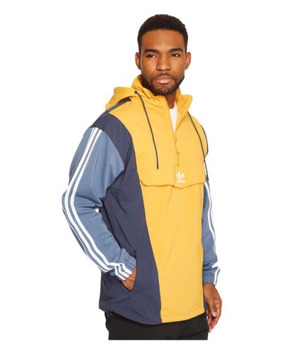 adidas originals blocked anorak, Adidas Originals Men's Yellow And Blue Blocked  Anorak Warm Up Track Jacket Worn By McAvoy In Glass (2019) -  label-coiffure.com