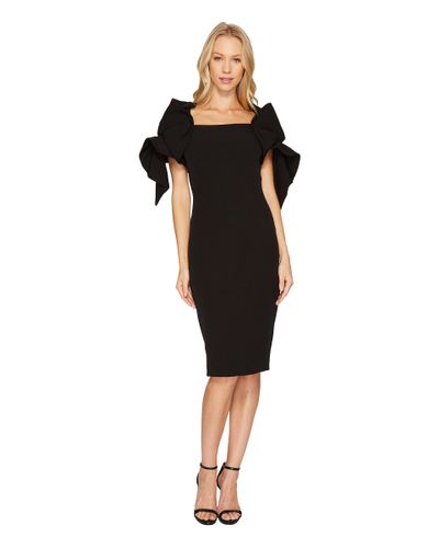 badgley mischka origami sleeve dress