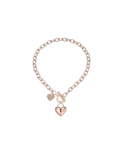 N GUESS CHAIN BR HEART PENDANT rosegold rose Gr 