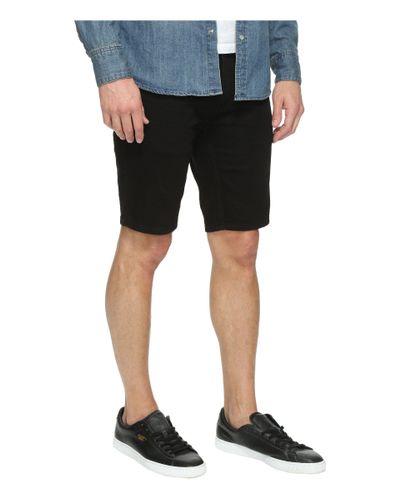 Levi's Leather 511 Hemmed Shorts in Black/Black 3d (Black) for Men | Lyst