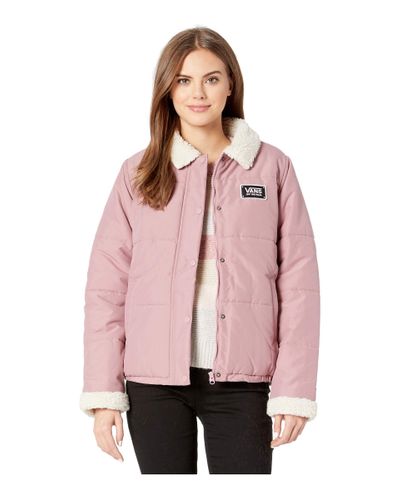vans pink coat