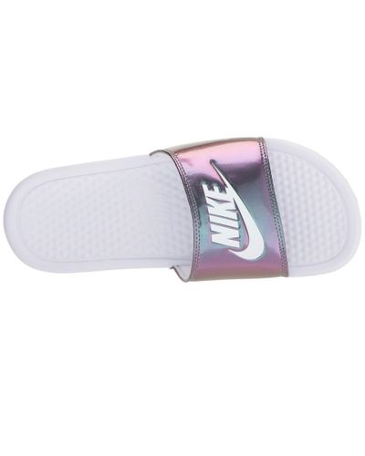 nike benassi iridescent