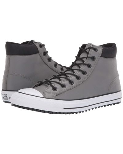 Converse Leather Chuck Taylor All Star Padded Collar Boot - Hi  (mason/black/white) Lace Up Casual Shoes for Men - Lyst