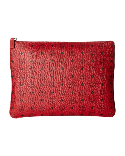 red mcm bolsa medium