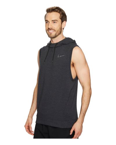 nike training sleeveless hoodie