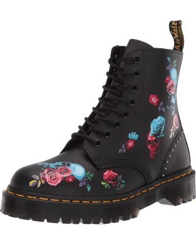 Dr. Martens Leather 1460 Pascal Bex Rose Fantasy 24424001, Boots in Black |  Lyst