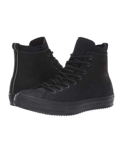Converse Leather Chuck Taylor All Star Utility Draft Boot - Hi  (black/black/black) Lace Up Casual Shoes for Men - Lyst