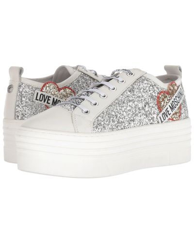 love moschino platform sneakers