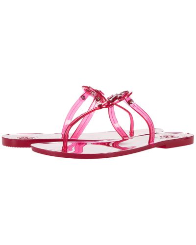 Tory Burch Synthetic Mini Miller Jelly Thong Sandal Sandals in Pink - Lyst