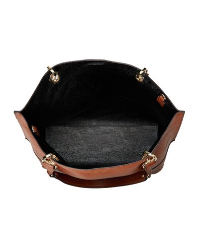 Calvin Klein Unlined Tote (Luggage/Black) Tote Handbags in Brown - Lyst