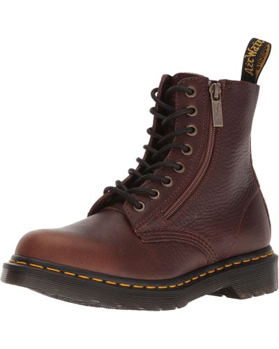 Dr. Martens Leather Pascal W/ Zip in Brown for Men | Lyst