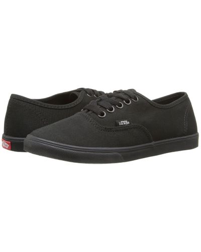 black vans authentic lo pro