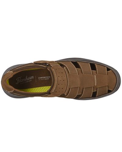 florsheim men's leather sandals