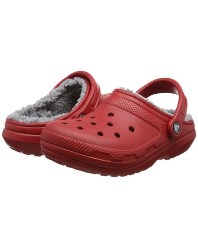 red lined crocs