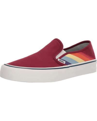 slip on rainbow vans
