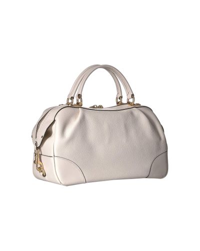 coach polished pebble leather lane satchel