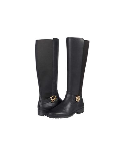 COACH Farrah Leather Boot in Black - Lyst