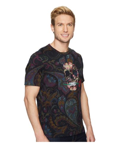 robert graham skull t shirt