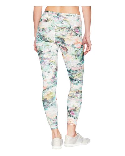 Prana Synthetic Pillar Printed Leggings (white Graceful) Capri - Lyst