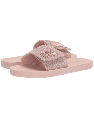 Buy Michael Kors Glitter Slide Sandals | UP TO 50% OFF