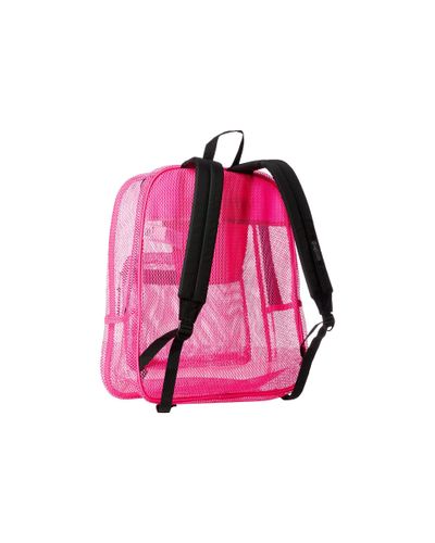pink mesh backpack