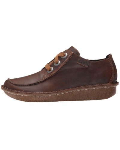 Clarks Funny Dream (brown Leather) Women's Lace Up Casual Shoes - Lyst