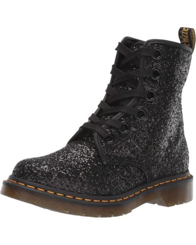 blue sparkly doc martens