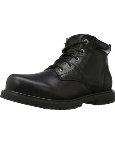 Skechers Work Leather Cottonwood Arbyrd In Black For Men Lyst