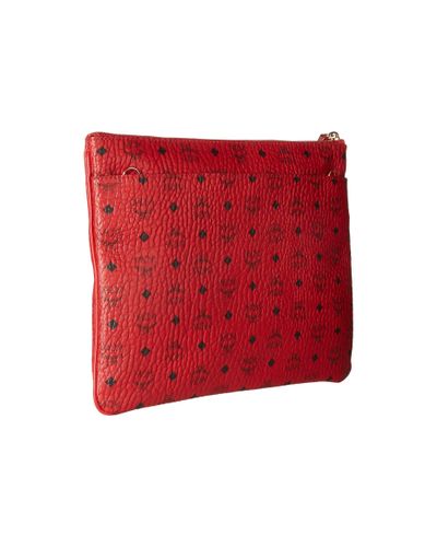 red mcm bolsa medium