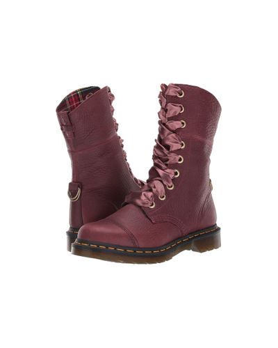 dr martens aimilita burgundy