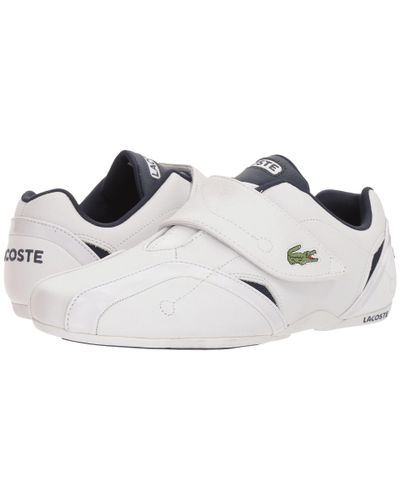 Lacoste Leather Protect Lcr in White/Dark Blue (White) for Men - Lyst