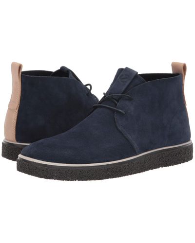Ecco Suede Crepetray S Desert Boots in Marine Suede (Blue) for Men - Lyst