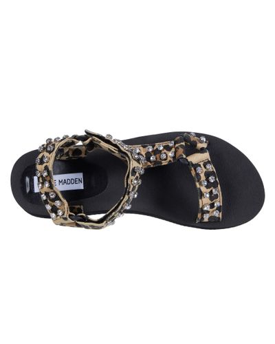 steve madden women's henley rhinestone sport sandals