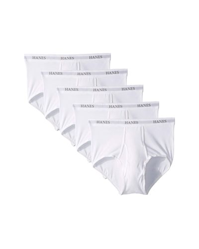 Hanes Core Cotton Briefs Pack Underwear in White for Men - Lyst
