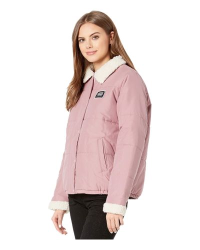 vans pink coat