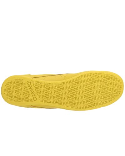 Reebok Leather Freestyle Hi in Yellow 