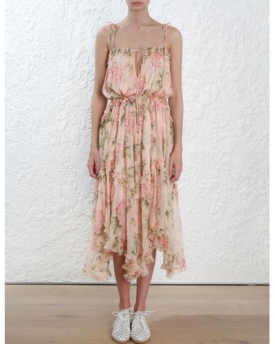 zimmermann prima hydrangea floating dress