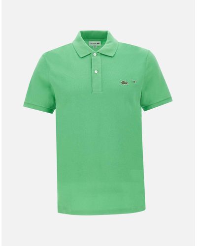 Lacoste Grünes Baumwoll-Piquet-Poloshirt