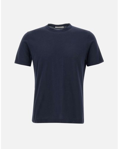 Kangra Marineblaues Baumwoll-T-Shirt Mit Normaler Passform