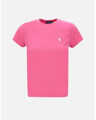 Polo Ralph Lauren Cyclamen Classics Baumwoll-T-Shirt - Pink