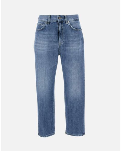 Dondup Carrie-Jeans Mit Hoher Taille Und Lockerer Passform - Blau