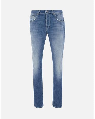 Dondup George Denim Skinny Jeans Mit Destroyed-Details - Blau