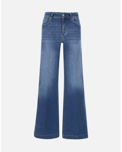 Liu Jo Blaue Flare-Jeans Mit Normaler Passform