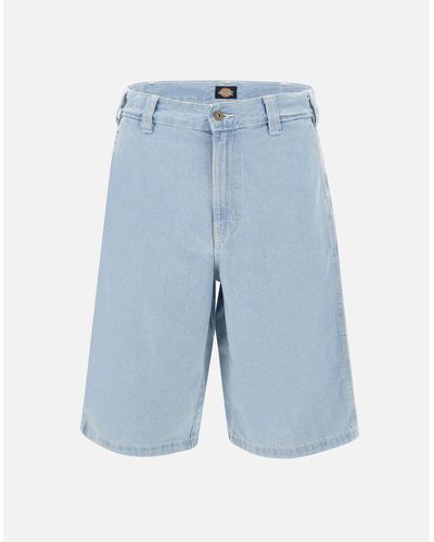 Dickies Hellblaue Jeansshorts Mit Hoher Taille