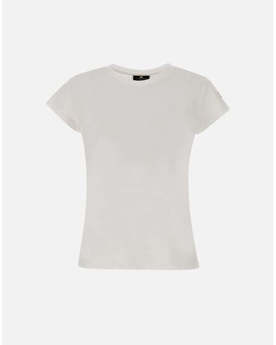 Elisabetta Franchi Urban Cotton T-Shirt - Weiß